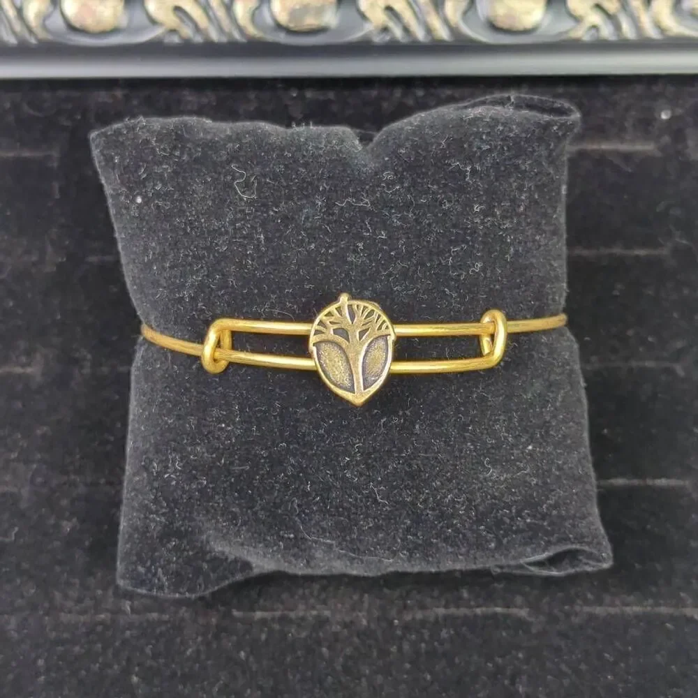 Alex & Ani Unexpected Miracles Slider Bracelet Rafaelian Gold Finish Adjustable